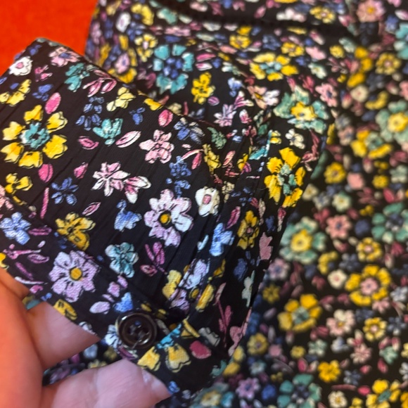 Zara colorful ditsy flowers long sleeve shirtdress NWT - Picture 7 of 13